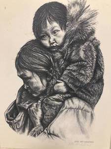 lot 75 image: Signed Alaskan Sketch by Patti Lindstrand Limited Edition 83