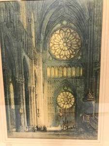 lot 90 image: Vintage Drawing of Chapel