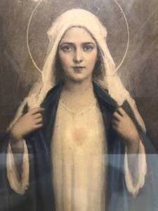 lot 89 image: Immaculate Heart of Mary by Bosseron Chambers
