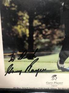 lot 107 image: Signed - Gary Player Photograph