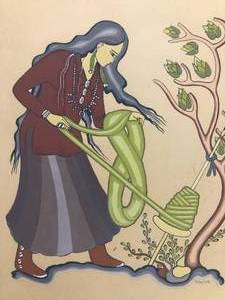 lot 103 image: Andrew Van Tsinajinnie - Silk Screened of Americas Southwest Native Americans