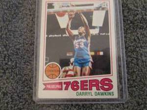 lot 12 image: 12. 1977-78 Topps Darryl Dawkins Ca...