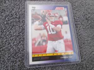 lot 26 image: 26. 2021 Score Mac Jones Rookie Car...