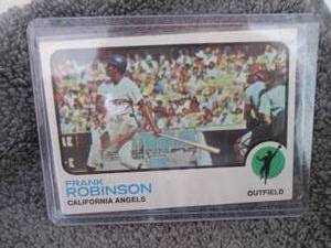 lot 55 image: 55. 1973 Topps Frank Robinson Card...