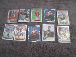 lot 63 image: 63. 10 Football Rookie Cards...