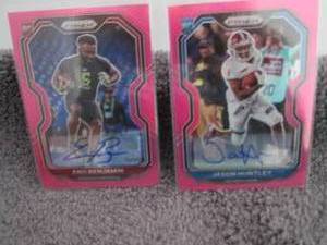 lot 64 image: 64. 2 2020 Prizm Football Rookie Au...
