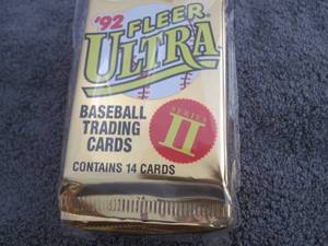 lot 87 image: 87. 9 1992 Fleer Ultra Packs...