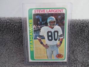 lot 96 image: 96. 1978 Topps Steve Largent Card...