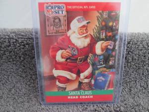 lot 97 image: 97. 1990 Pro Set Santa Claus Card...