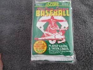 lot 106 image: 106. 8 1991 Score Baseball Packs...
