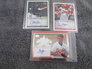 lot 107 image: 107. 3 Upper Deck Baseball Autograp...