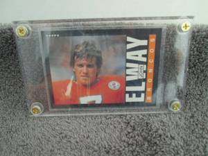 lot 130 image: 130. 1985 Topps John Elway Card...