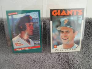 lot 133 image: 133. 1986 Donruss & Topps Will Clar...