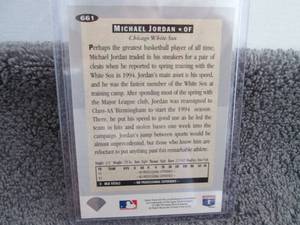 lot 150 image: 150. 1994 Collectors Choice Michael...