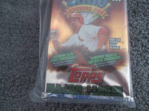 lot 157 image: 157. 6 2000 Topps Opening Day Packs...