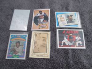 lot 159 image: 159. Hank Aaron Cards...