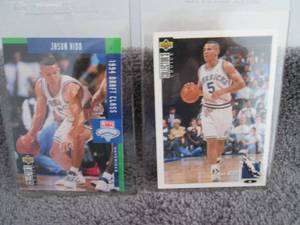 lot 164 image: 164. 2 Jason Kidd Rookie Cards...