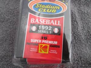 lot 180 image: 180. 8 1992 Stadium Club Series 1 P...