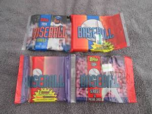 lot 181 image: 181. 2 1994 Topps Baseball Jumbo Pa...