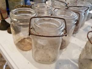 Lot of (4) Vintage Wireside Mason Jars