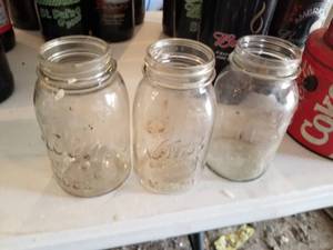 Lot of (3) Vintage Kerr Mason Jars