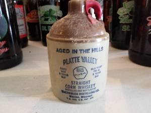 Vintage McCormick Distilling Aged In The Hills Platte Valley Straight Corn Whiskey Jug