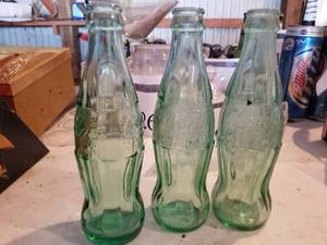 Lot of (3) Vintage Coca-Cola Pop Bottles