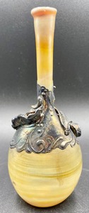 lot 272 image: King Solomon Finds of Israel Handblown and Sterling Vase