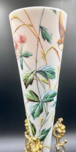 lot 221 image: Ornate Floral Vase on Stand