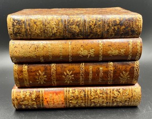 lot 258 image: Faux Books with a Small Decanter and Glasses Inside