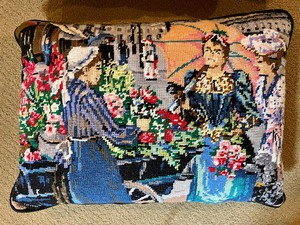 lot 248 image: Two Nice Needlepoint Pillows