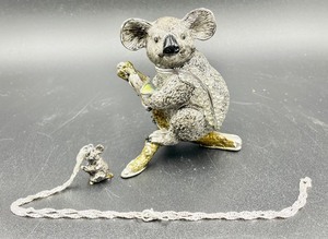 lot 250 image: Koala Trinket Box with Matching Koala Necklace