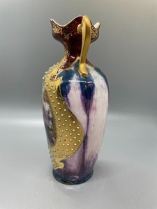 lot 108 image: Antique Double Handled Portrait Vase
