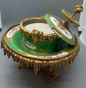 lot 106 image: Ornate Footed Antique Covered Dish
