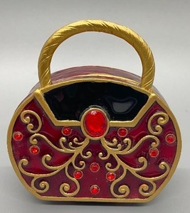 lot 149 image: Purse Themed Enamel Trinket Boxes