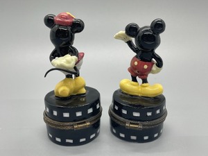 lot 277 image: Mickey and Minnie Trinkets Boxes