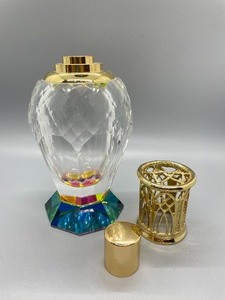 lot 288 image: Amazing Multicolored Oil Lamp with Decorative Cap