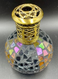 lot 297 image: Mosaic Glass Oil Candle