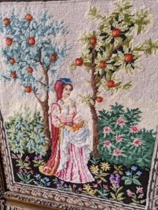lot 25 image: Framed Needlepoint Tapestry