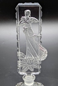 lot 36 image: Vintage Beautiful Czech Glass Perfume Bottle