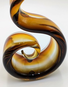 lot 155 image: Swirled Art Glass Sculpture