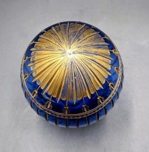 lot 167 image: Faberge Cobalt Crystal Egg
