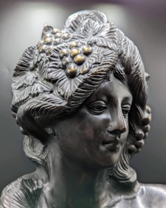 lot 169 image: Ornate and Lovely Bronze Bust