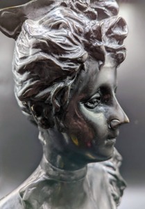 lot 170 image: Bronze Verna Bust on Wood Base