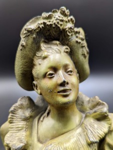 lot 180 image: Small Metal Bust on Marble Base