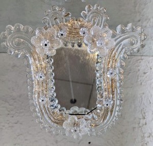 lot 188 image: Pair of Vintage Venetian Glass Mirrors