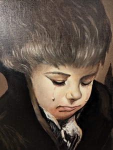 lot 196 image: Framed Canvas London Waif Painting