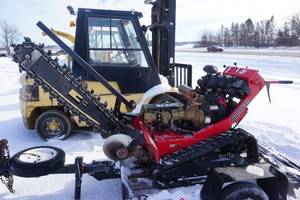 lot 9 image: Barreto Model 2024TK Tracked Power Walk Behind Trencher