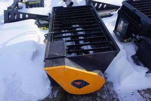 lot 17 image: Brand New Wolverine Universal Mount Bobcat Skid Loader Skid Steer Concrete Mixing Attachment