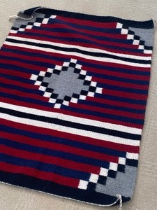 lot 17 image: Navajo Chiefs Revival Pattern Handwoven Rug by Jim Cassandra